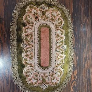 Versona Gold and Cream Lace Trim Fabric